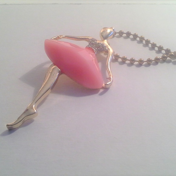 Pink Ballerina Dancer Necklace - Picture 5 of 8